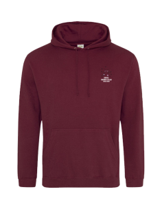 Sweat à capuche bordeaux ENSCL
