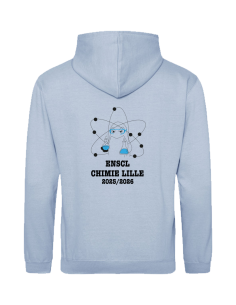 Sweat à capuche bleu ENSCL 2