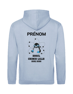 Sweat à capuche bleu ENSCL... 2
