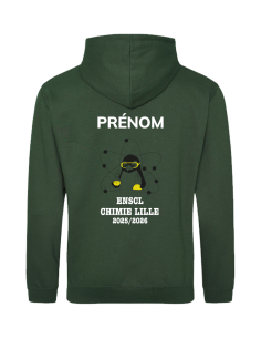 Sweat à capuche vert ENSCL... 2