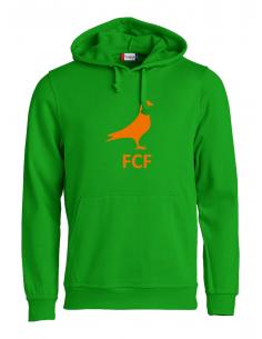 Sweat à capuche vert FCF