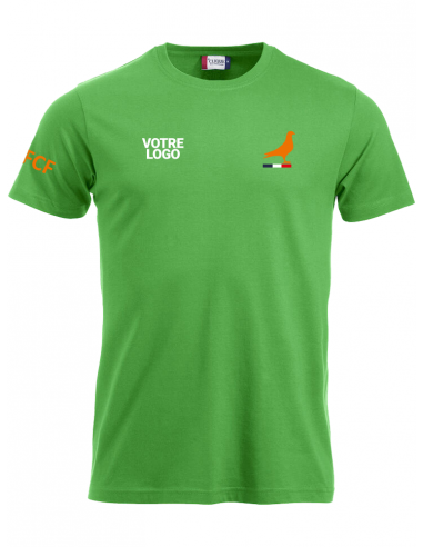 Tee-shirt vert association FCF