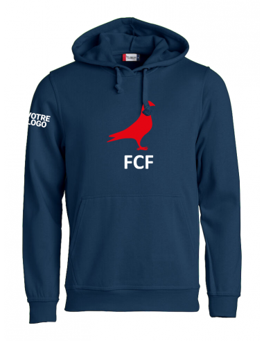 Sweat à capuche marine association FCF