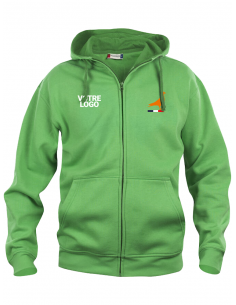 Veste zippée vert...