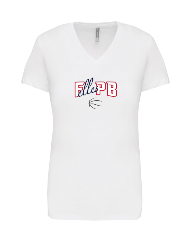 Tee-shirt à col v (gamme féminine) FLPB
