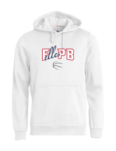 Sweat à capuche blanc...