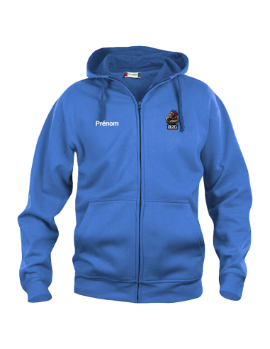 Veste zippée B2G AMIENS (avec prénom)