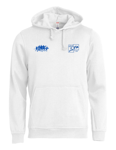 Sweat à capuche blanc SAINTE IDE...